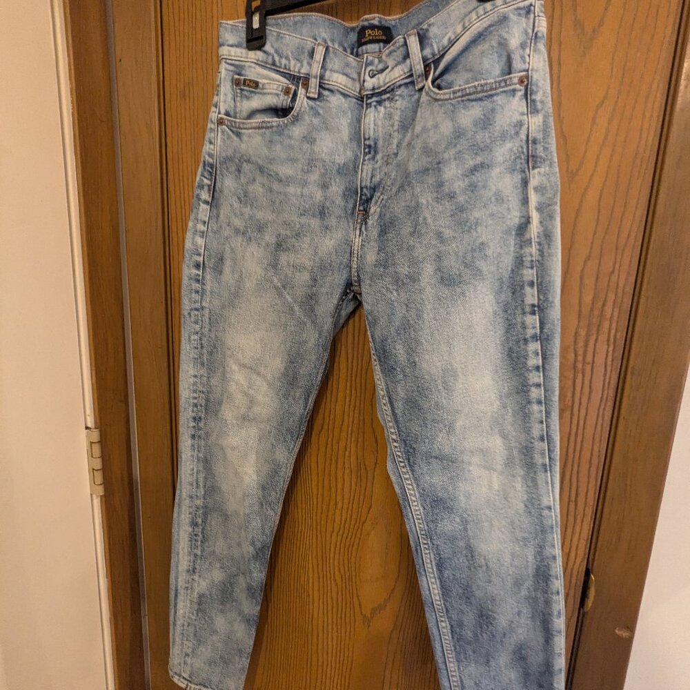 Polo by Ralph Lauren Tompkins Skinny High Rise Ankle ‎ Blue Indigo Size 28 Jeans